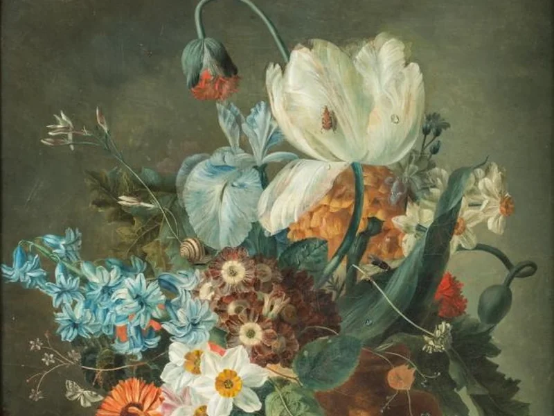 1778-Iphigénie Decaux Milet-Moreau - Flowers in a vase